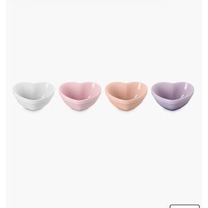 Le creuset mini heart bowls